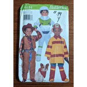 UNCUT Butterick Pattern 4654 Children's Costumes